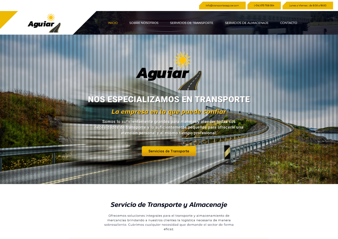 shamiwebs-portfolio-transportes-aguiar